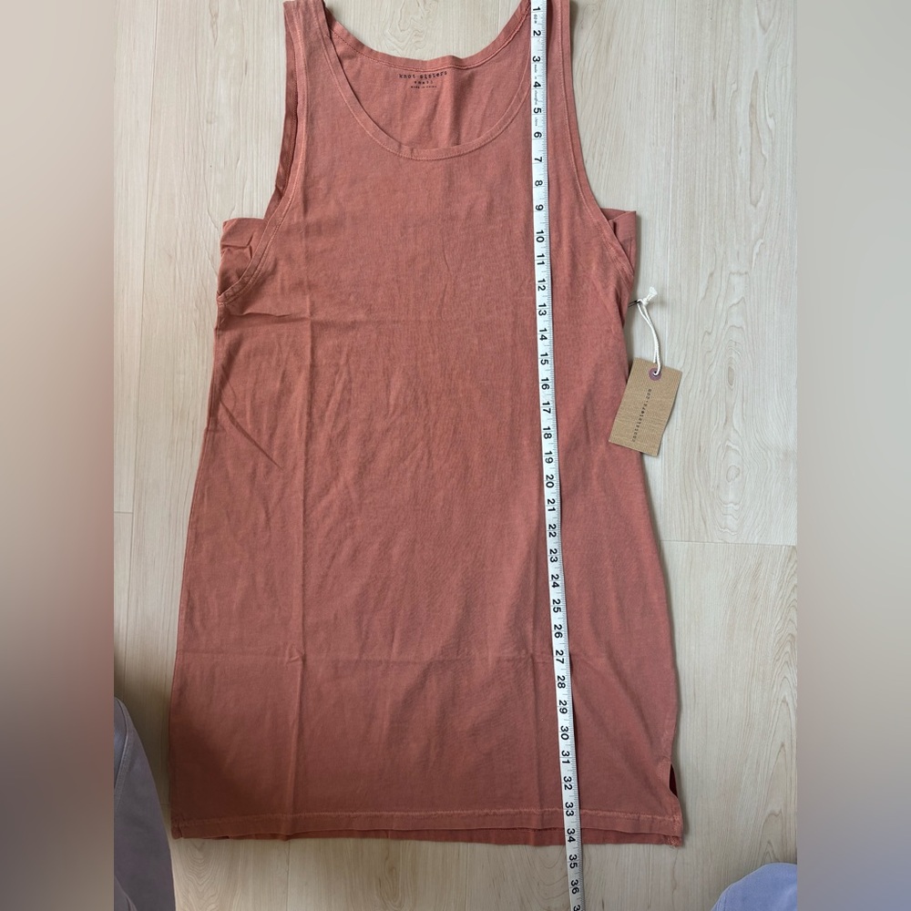 Sleeveless Rust T-Shirt Dress - Picture 8 of 11
